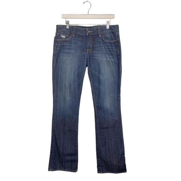 Lucky Brand Jeans Womens Size 10/30 Tall Lola Boot Blue Cotton Blend 35" Inseam - Picture 1 of 11